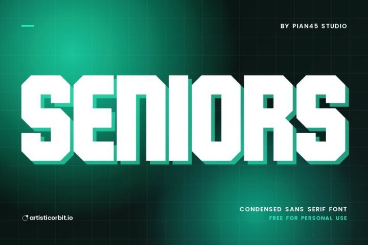 Seniors font preview