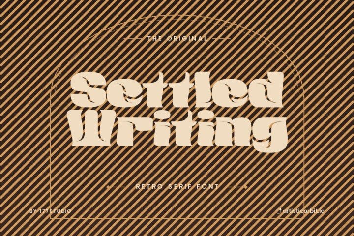 Settled Writing font preview