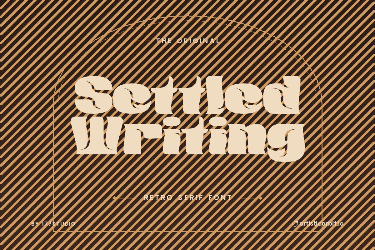 Settled Writing font preview