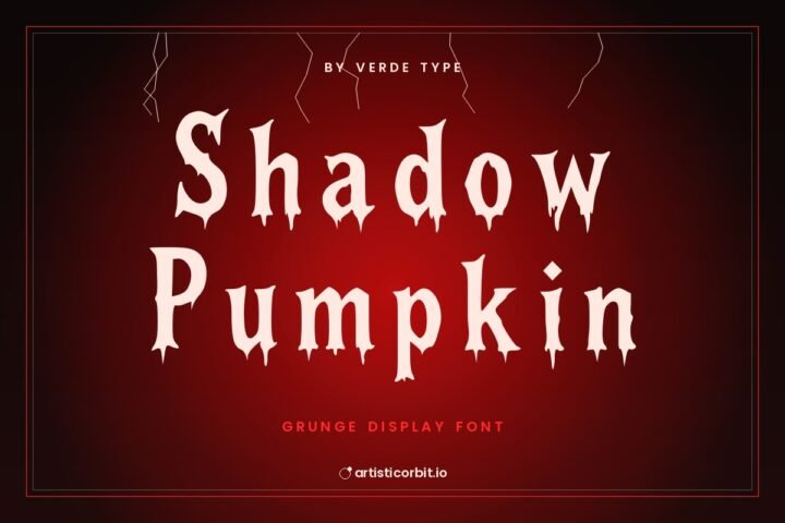 Shadow Pumpkin font preview