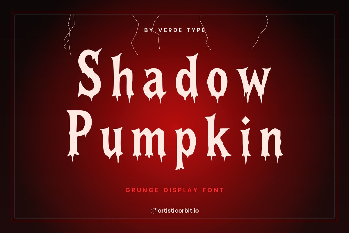 Shadow Pumpkin font preview