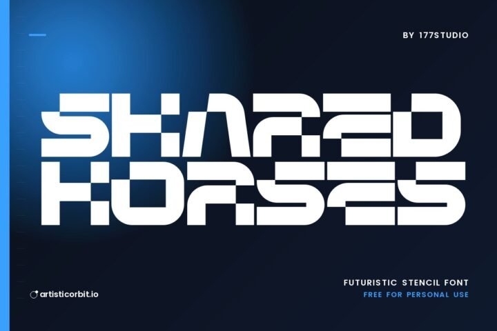 Shared Horses font preview