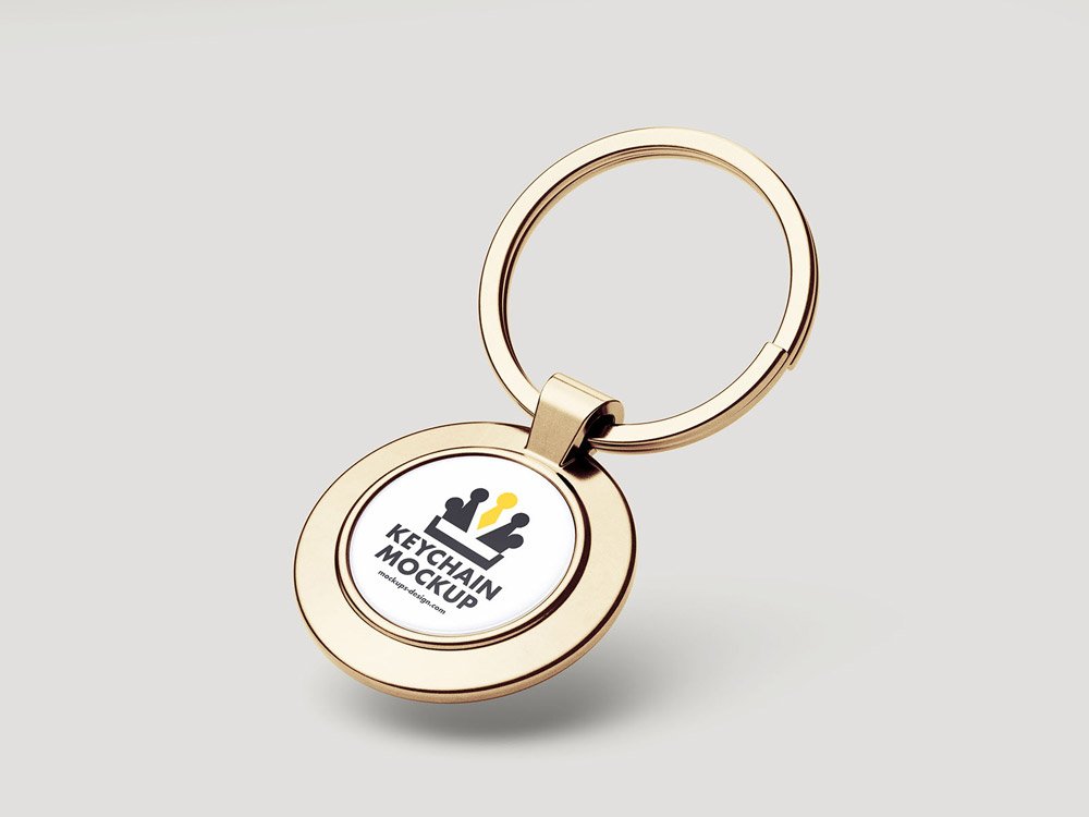 Shiny Key Chain Mockup