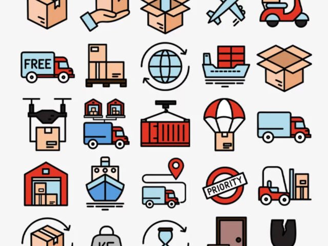 Shipping Vector Icon Set