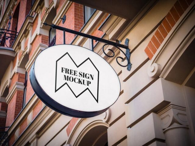 Shop Sign Mockup