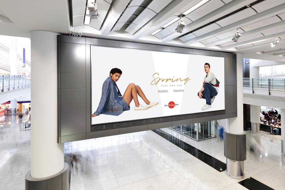 Shopping Mall Digital Ad Mockup