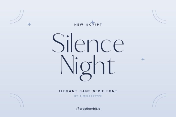 Silence Night font preview