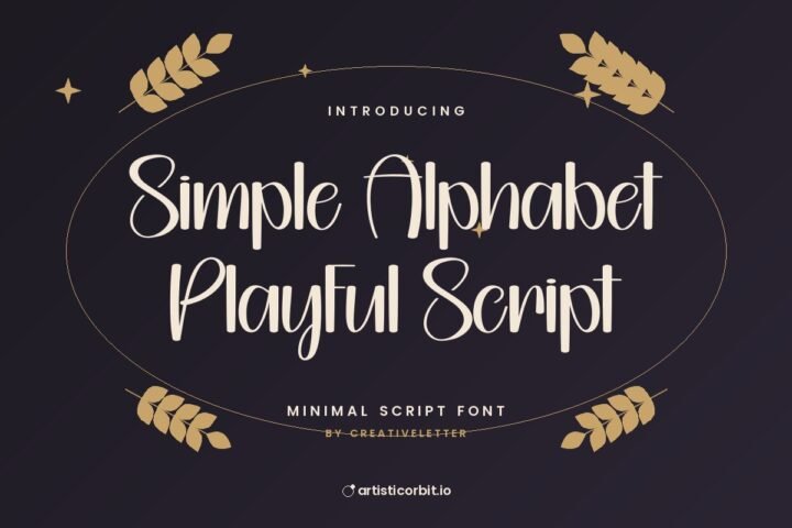 Simple Alphabet Playful Script font preview