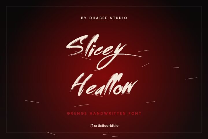 Slicey Heallow font preview
