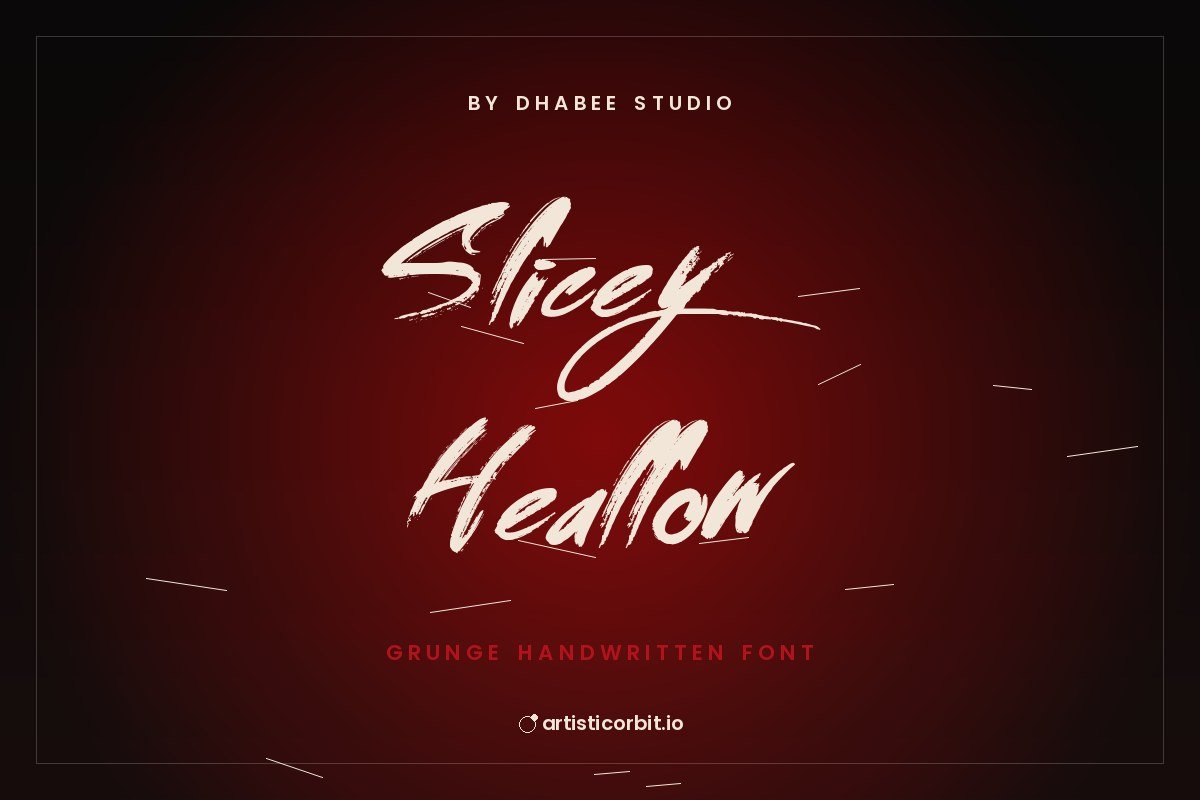 Slicey Heallow font preview