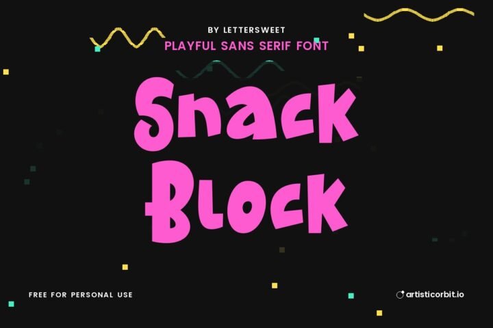 Snack Block font preview