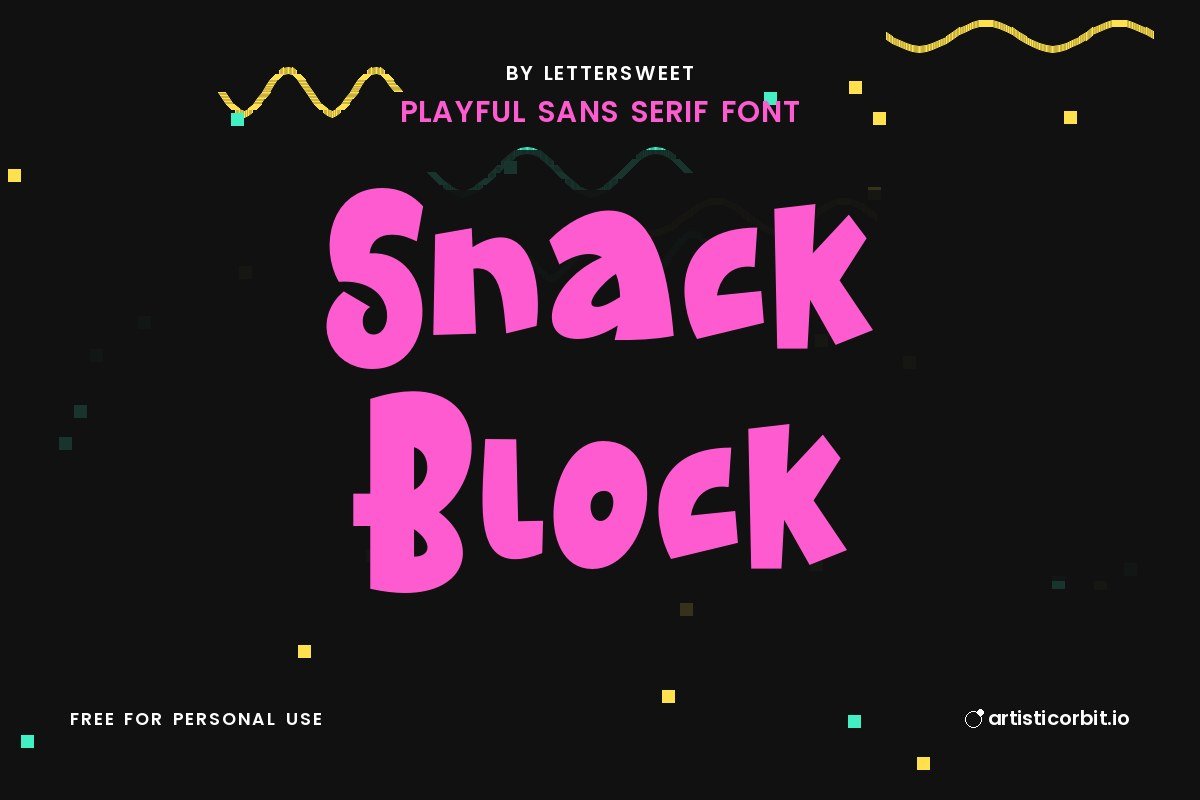 Snack Block font preview
