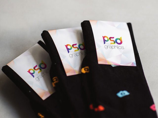 Sock Label Mockup