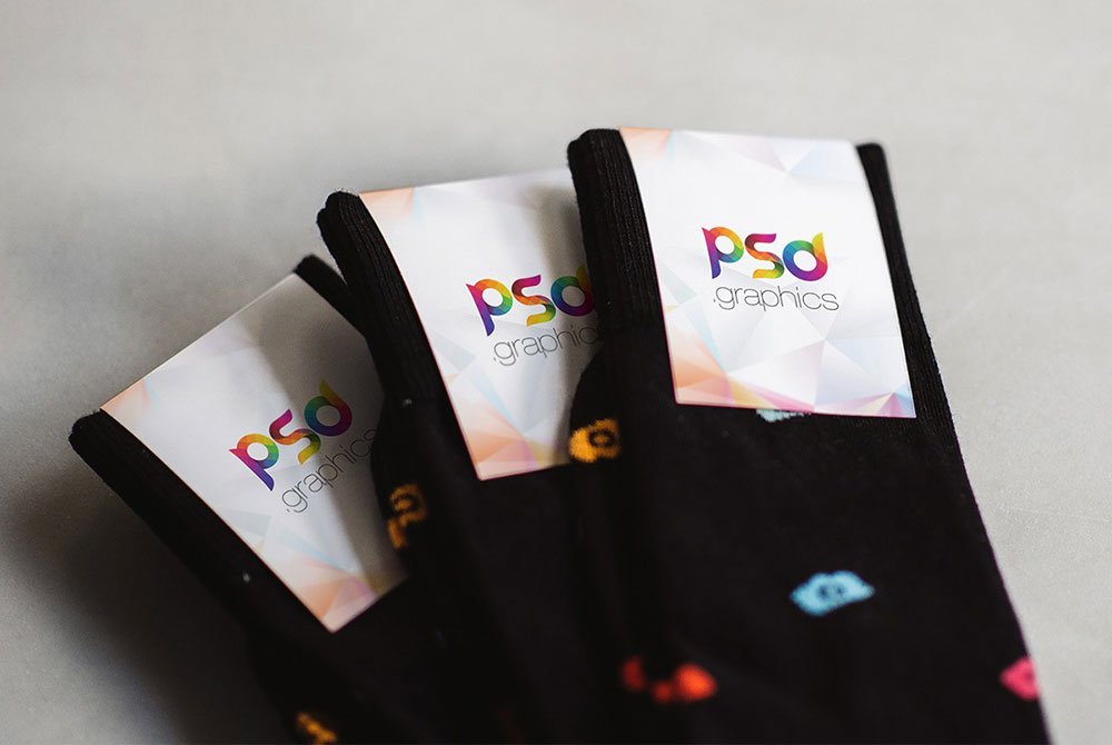 Sock Label Mockup