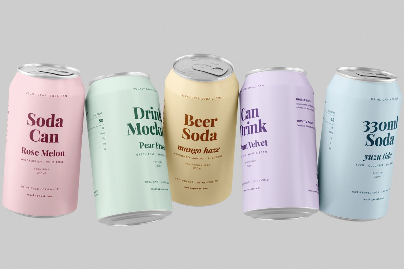 Soda Beer Drink Can Mockup