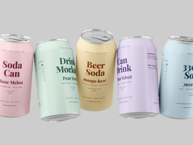 Soda Beer Drink Can Mockup
