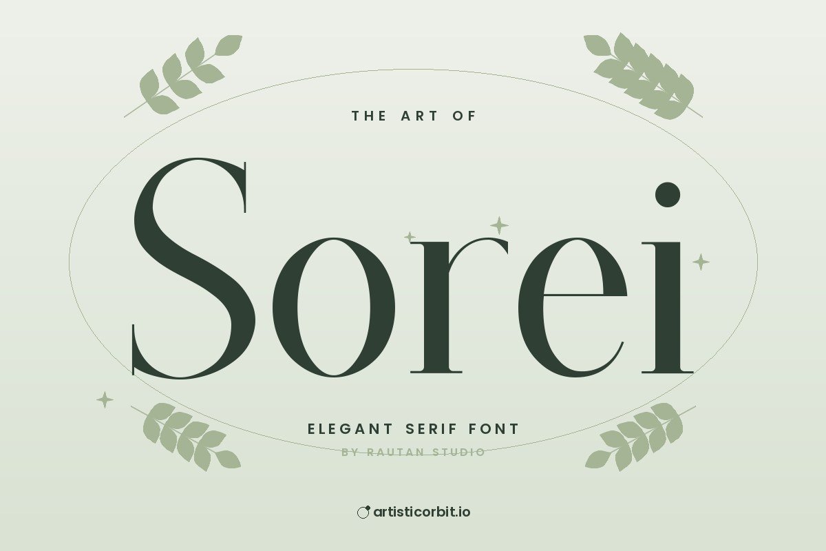 Sorei font preview
