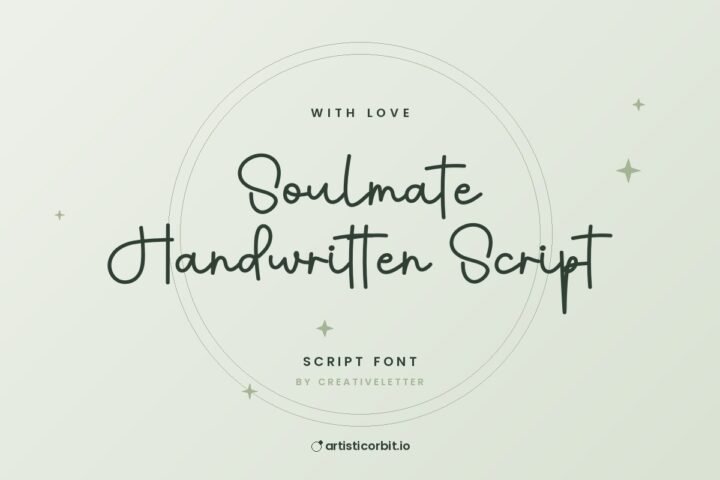 Soulmate Handwritten Script font preview