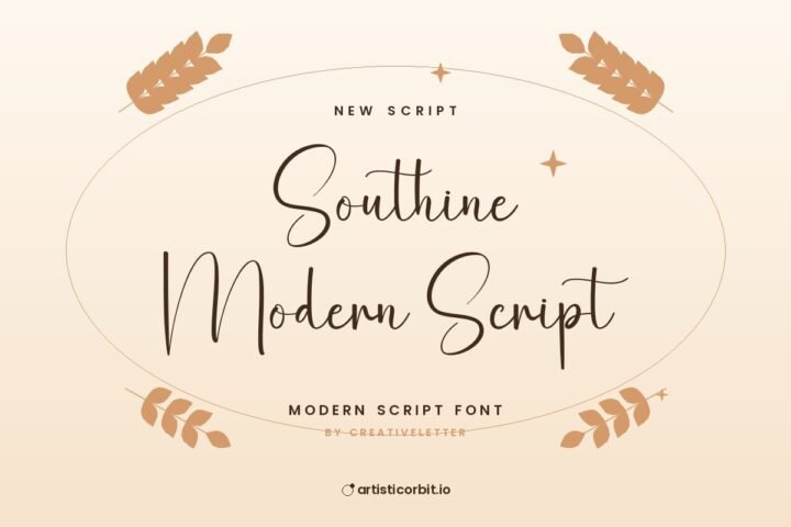 Southine Modern Script font preview