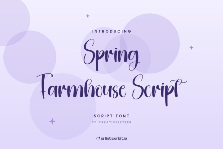 Spring Farmhouse Script font preview