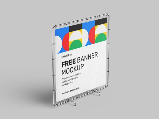 Square Banner Mockup
