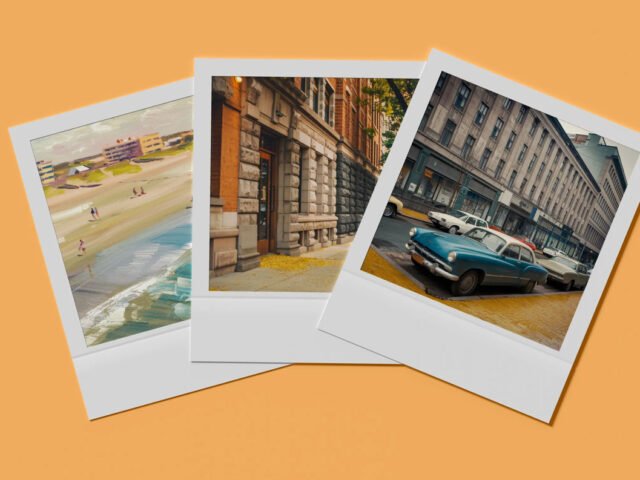 Square Polaroid Mockup