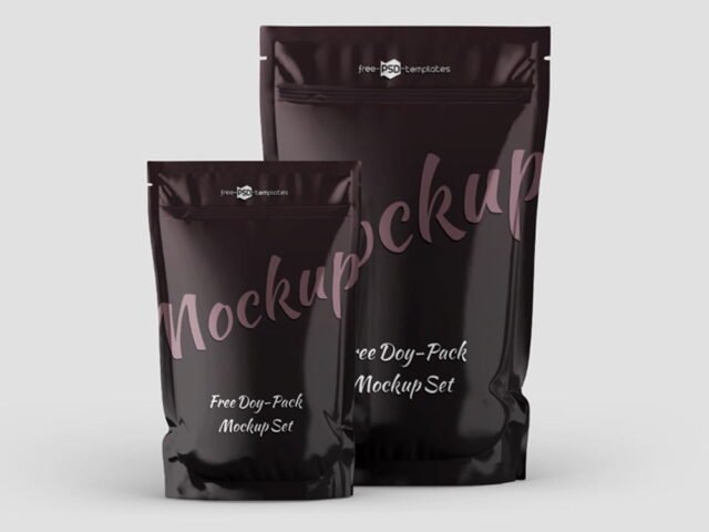 Standing Pouch Mockup