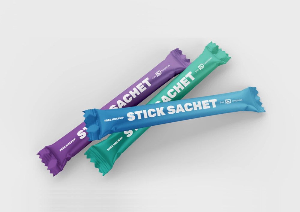 Stick Sachet Mockups