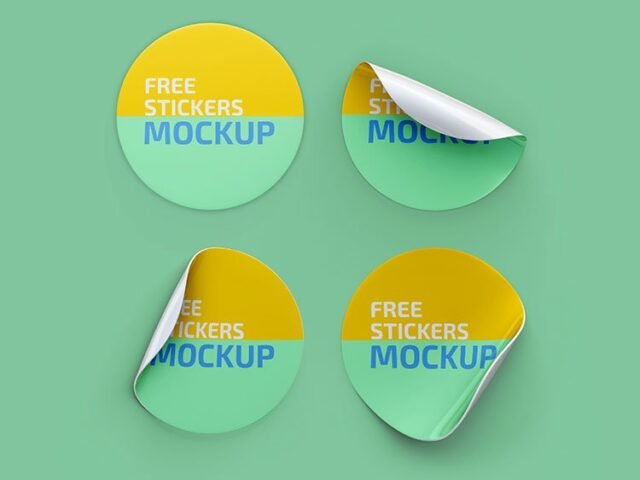 Stickers Mockup