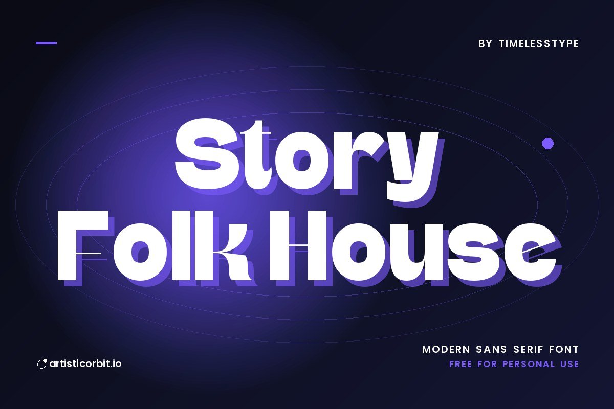 Story Folk House font preview