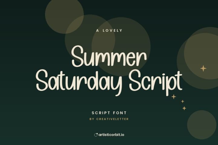 Summer Saturday Script font preview
