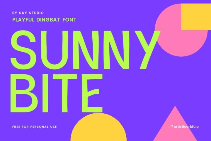 Sunny Bite font preview