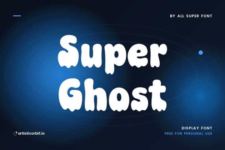 Super Ghost font preview