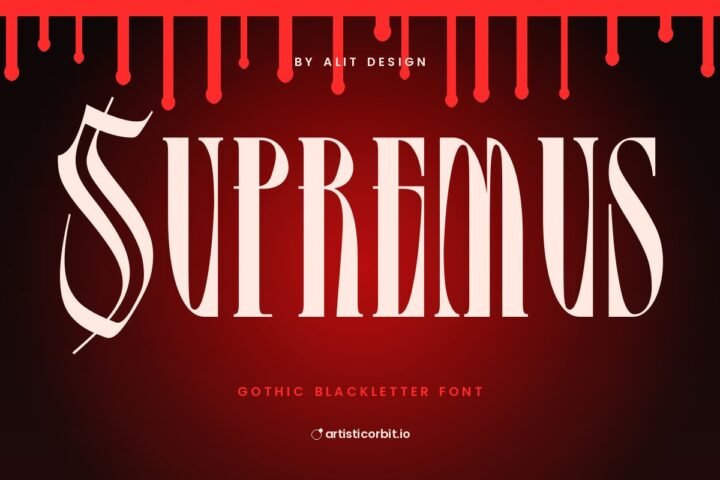 Supremus font preview