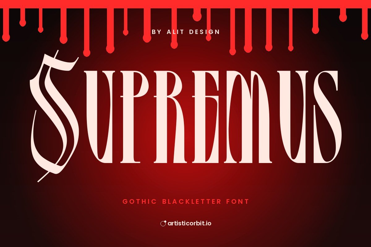 Supremus font preview