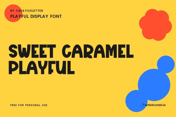 Sweet Caramel Playful font preview