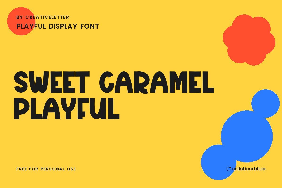 Sweet Caramel Playful font preview