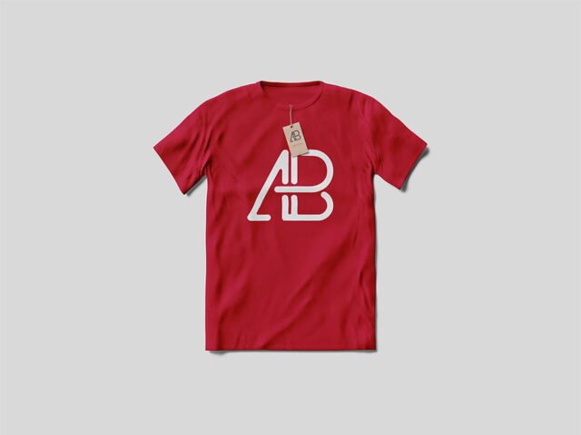 T-Shirt With Tag Mockup
