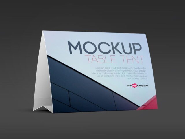 Table Tent Mockup