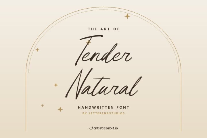 Tender Natural font preview