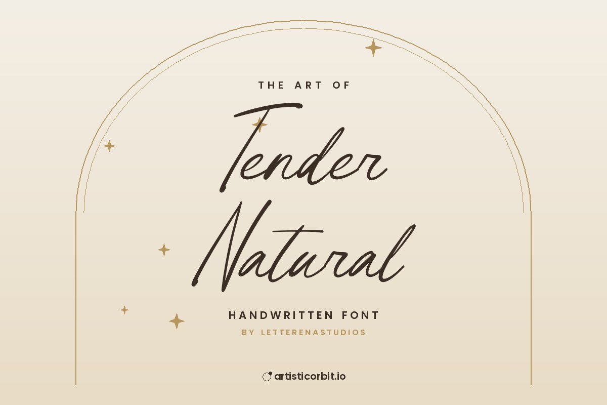 Tender Natural font preview