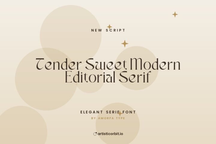 Tender Sweet Modern Editorial Serif font preview