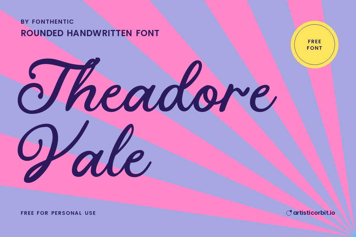 Theadore Vale font preview