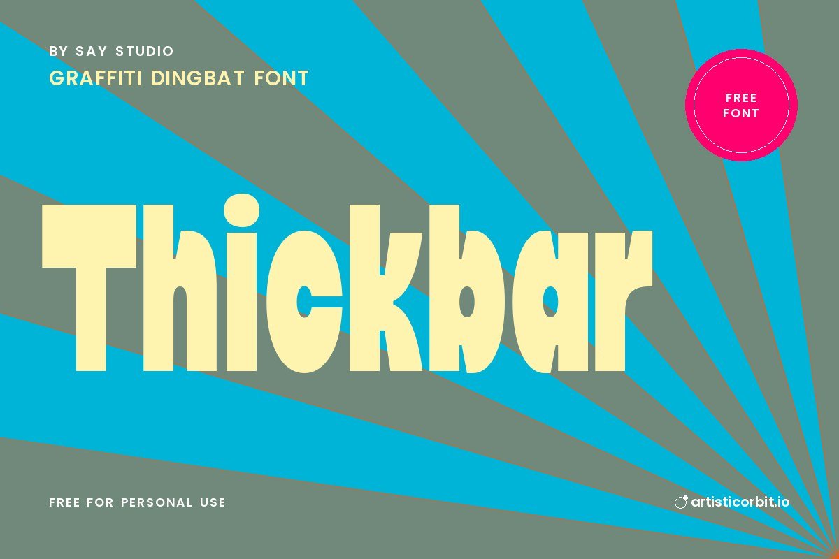 Thickbar font preview
