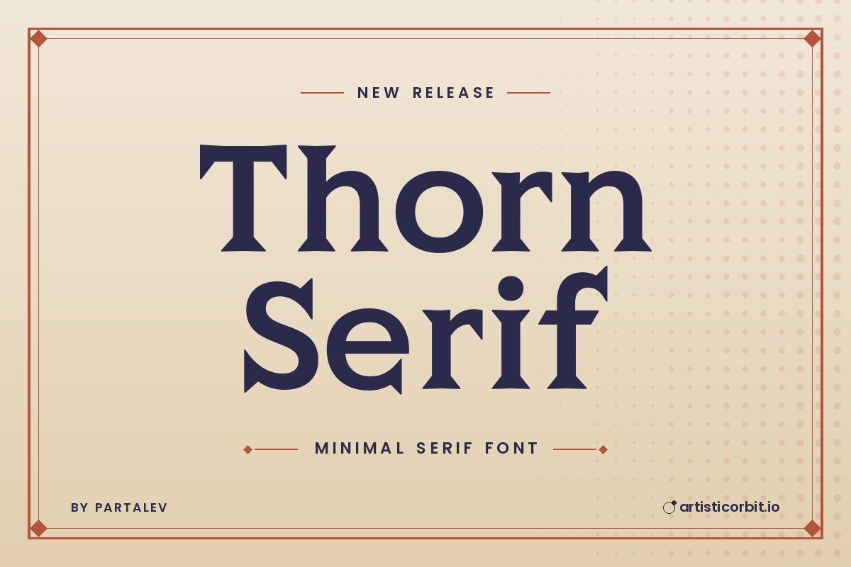 Thorn Serif font preview