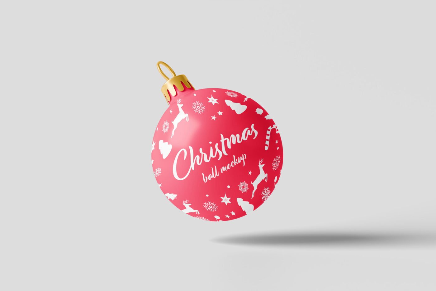 Three Christmas Ball Mockups