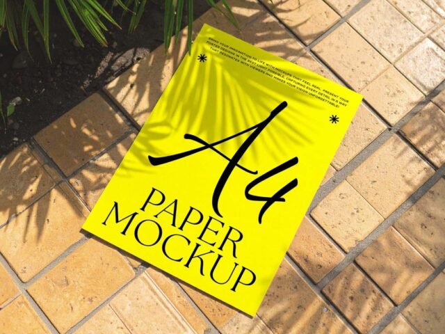 Tiled Pavement Paper Mockup