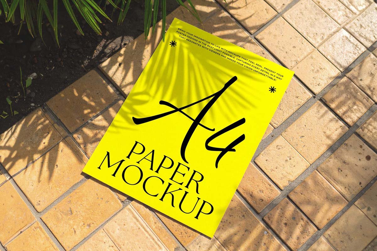 Tiled Pavement Paper Mockup