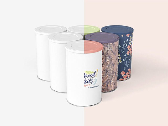 Tin Canister Mockup