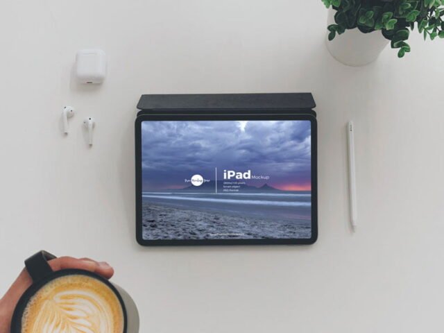 Top View iPad Mockup